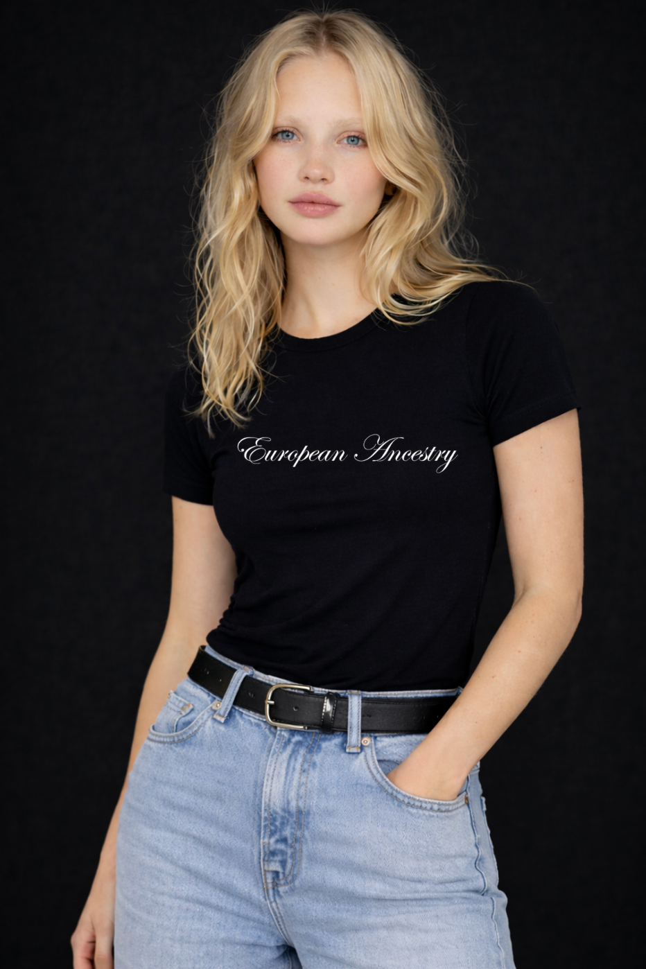 2 WHITE FRONT PRINT Unisex staple eco t-shirt